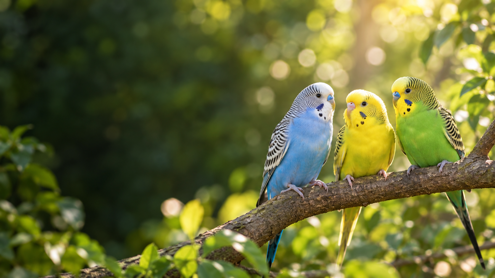 Live budgerigars near Denair